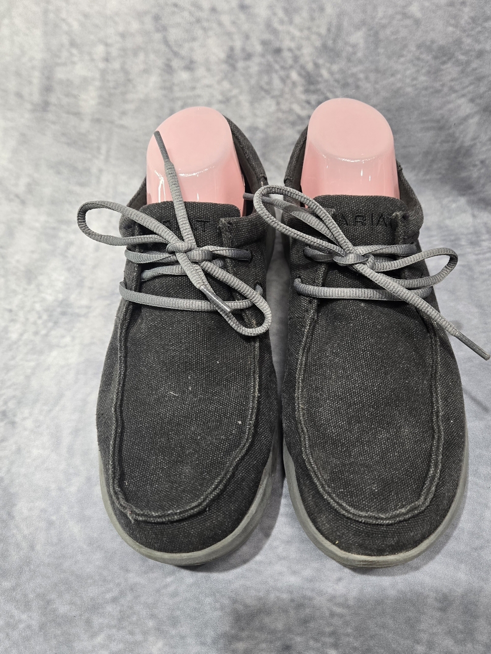 Ariat Men's Gray Canvas Slip-On Loafers